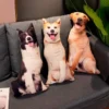 3D Simulation Dog Shiba Inu Bulldog Labrador Corgi Cute Pillow Sofa Bed Car Pillow Cushion Home 1 - Labrador Gifts