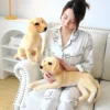 New Kawaii Like Real Prone Simulation Labrador Dog Plush Doll Stuffed Golden Dog Bedroom Decor Pillows 2 - Labrador Gifts