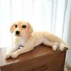 New Kawaii Like Real Prone Simulation Labrador Dog Plush Doll Stuffed Golden Dog Bedroom Decor Pillows 5 - Labrador Gifts